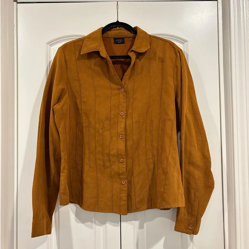 Rust Button-Up Shirt - Picture 1 of 4